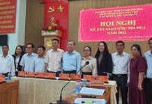 Hội nghị ký kết giao ước thi đua khối thi đua ban dân vận các huyện ủy, thị ủy, thành ủy năm 2023